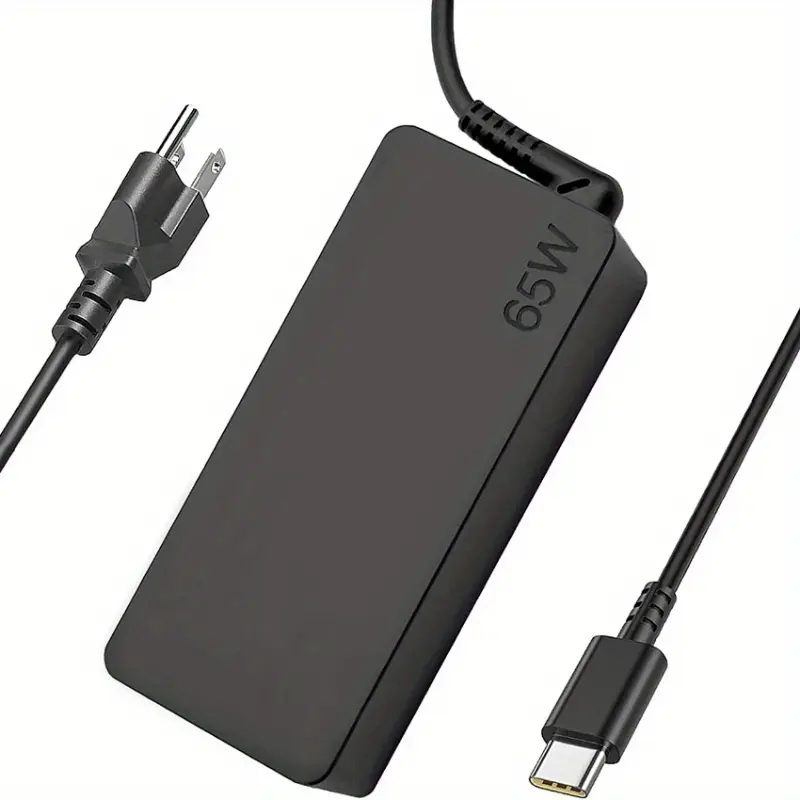 Bộ Chuyển Đổi nguồn USB-C, Sạc nhanh 65W, 20V 3.25A, Tương thích với Lenovo ThinkPad, MacBook và hơn thế nữa, có các tính năng an toàn