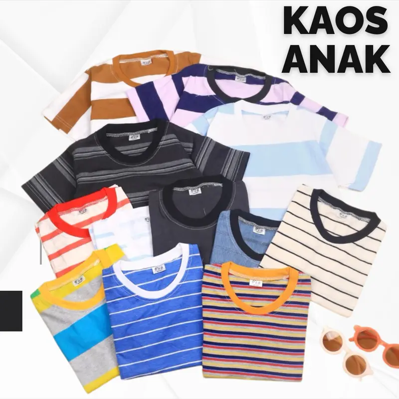 Baju Atasan Dapat Pcs Kaos Polos Rendom Anak Perempuan Kaos - Main Image
