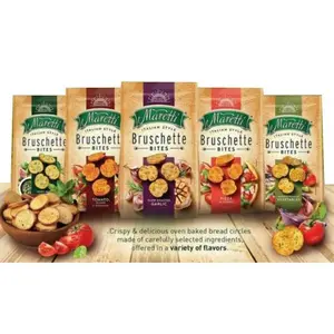 Maretti Bruschette Bites / Chips Snack Roti Kering Impor 70gr