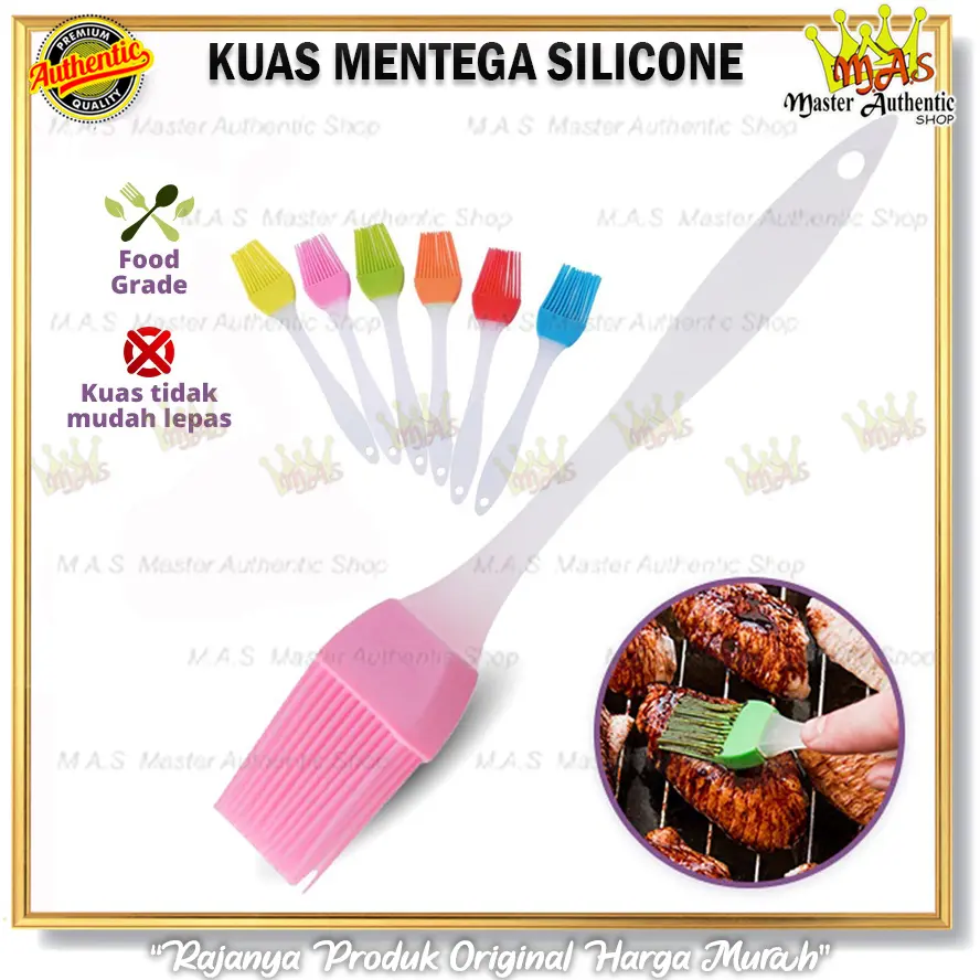 Kuas Silicone Food Brush Cake Mentega / Kuas Roti Barbeque Silikon