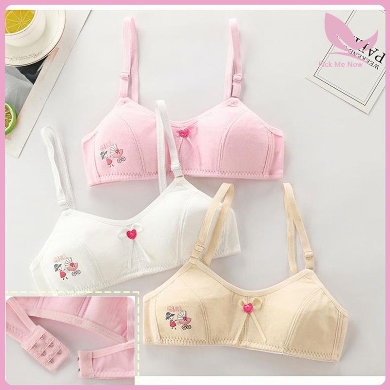 Áo Ngực Trẻ Em, Dành Cho Trẻ 8-16 Tuổi, Áo Ngực Tập Luyện Cho Bé Gái Trẻ Trung Và Phụ Nữ, Làm Bằng Bông, Thiết Kế Dễ Thương, Thích Hợp Cho Thể Thao, Đồ Lót, Áo Ngực Nữ