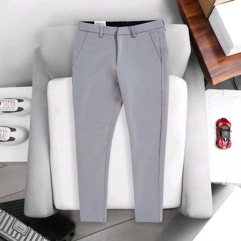 COMBO 2 Quần Tây Âu Nam Co Giãn 4 Chiều Ôm Body Đen, Xanh Đen, Xám Đậm, Xám Nhạt  Size 28 đến 37, Pants Menswear Có Túi 1