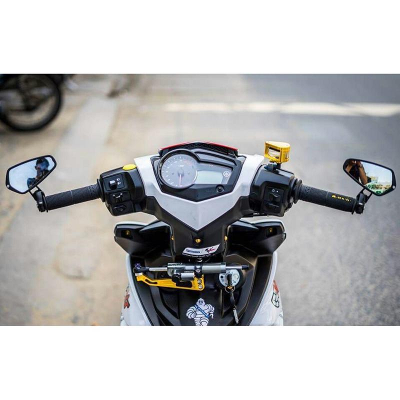 Kính Xe May Gù Tay Lái CRG Rizoma Nhôm CNC Phụ Kiện Phụ Tùng