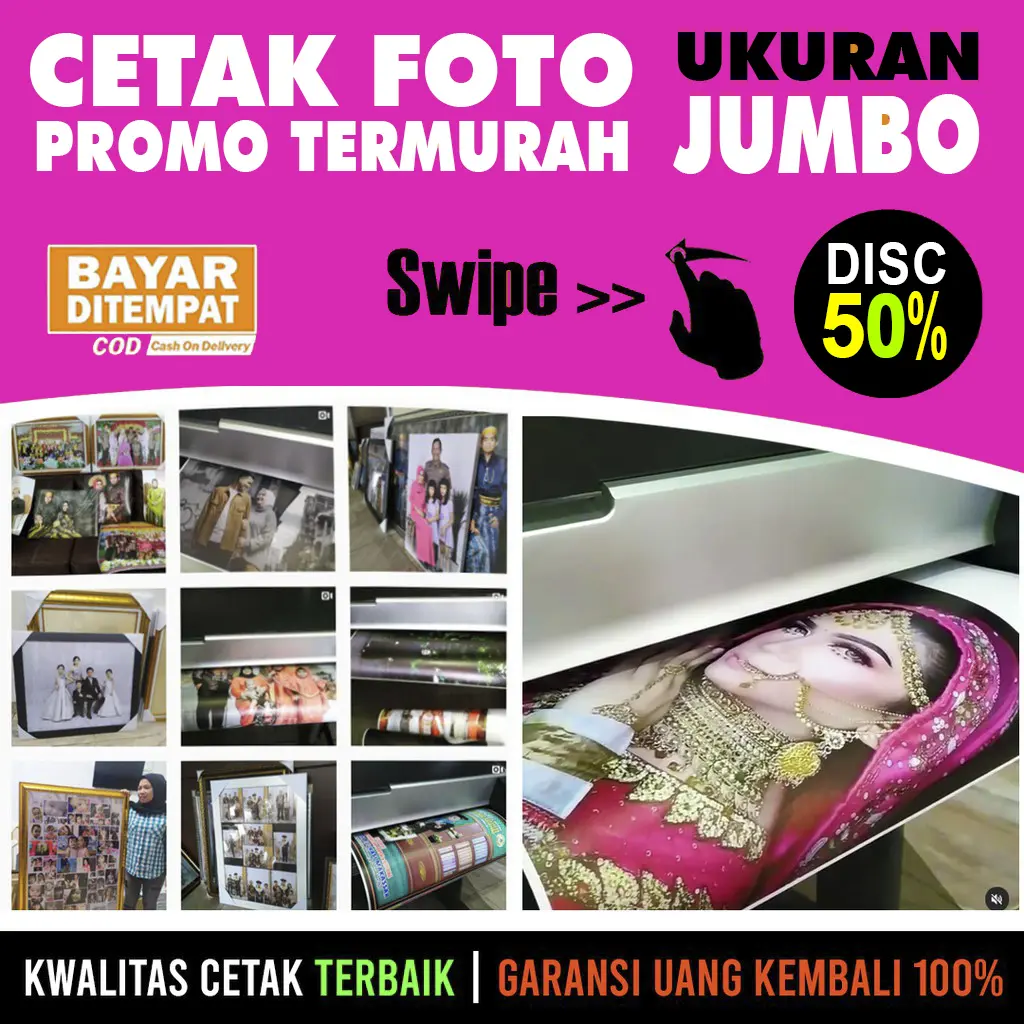 CETAK FOTO PROFESSIONAL LAB UKURAN BESAR 30R | 24RW | 24R | 20RW | 20R | 16RW | 16R | 14R | 12R