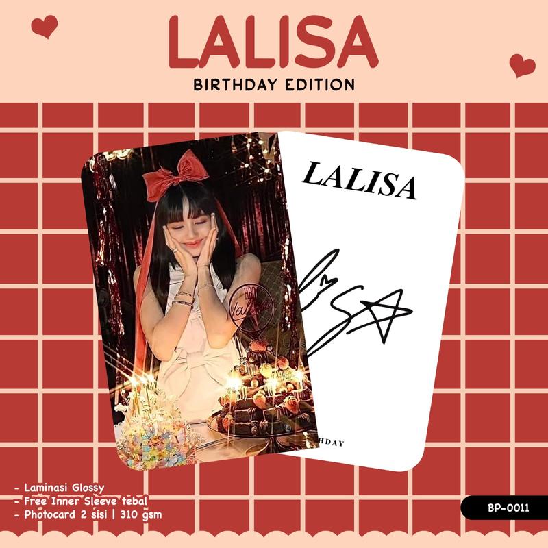 PHOTOCARD LISA BLACKPINK EDISI BRITHDAY TANDA TANGAN MEMBER KPOP - Shop ...