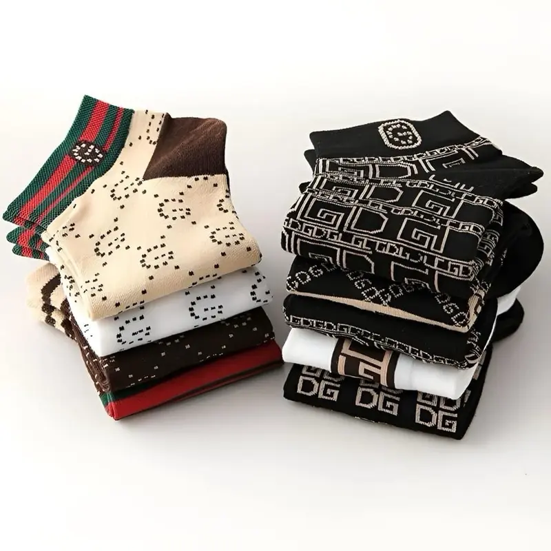 ￼Sét 5-10 đôi tất nam cổ ngắn cao cấp thương hiệu G.C. Vớ nam loại dày chất liệu len, cotton họa tiết sang chảnh. BON BU STORE Menswear Menswear 1