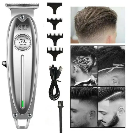 Tông đơ chấn viền Kemei 1949 cực chất vỏ kim loại cho thợ chuyên nghiệp 4