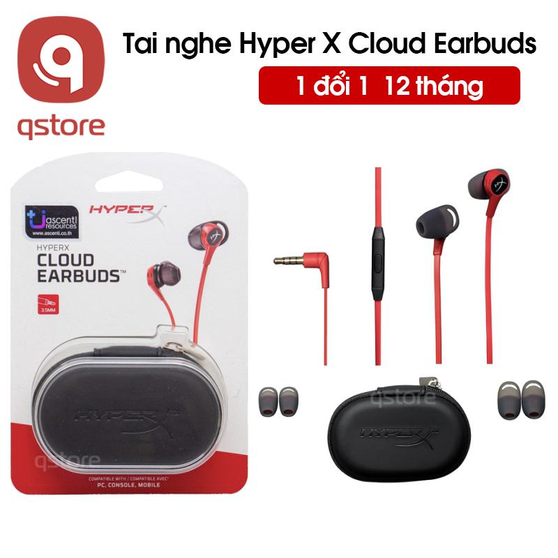 Tai nghe Hyper X Cloud earbuds, tai nghe gaming chất âm sống động Nhét Tai Earphone Nghe Nhạc