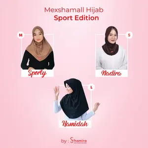 Kalisha X Shamira Hijab Muslim Kerudung Sporty Sekolah Size S M L Bahan Jersey Jilbab Sport Instan Perempuan Bergo Hamidah Pet Wanita Daily Volly Badminton Basket Futsal Olahraga Standar Panjang Terbaru Full Variasi Warna Khimar