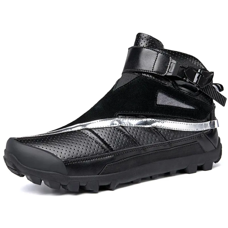Factory wholesale Waterproof Speed Motocross Racing Boots Non-slip Leather Men Motorcycle shoes