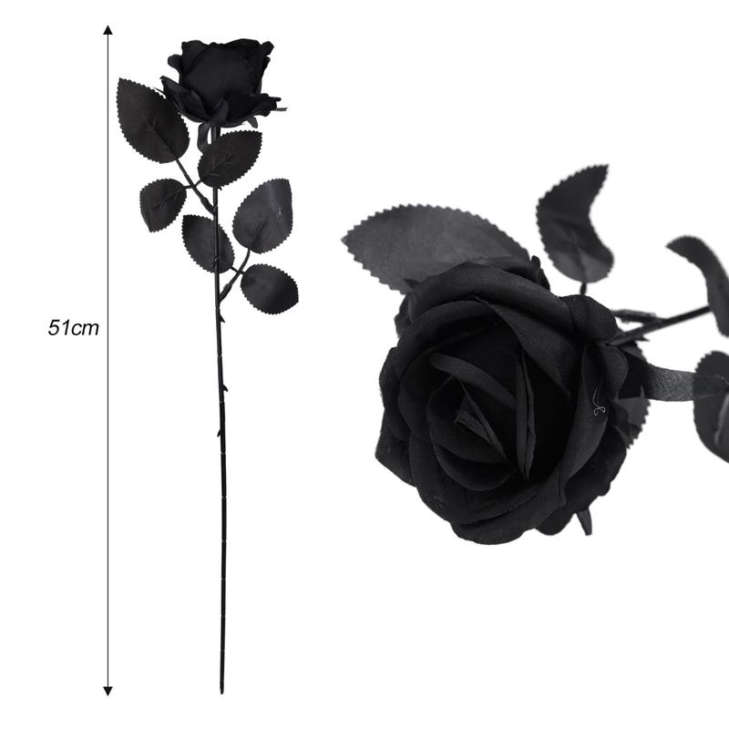 Product Introduction of 3/5 PCS Artificial Rose Big Bouquet Elegant Unique Coffee Color Black Wedding Decor Romantic Valentine's Day Present Bouquet 23