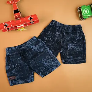 BRAVEKIDS FASHION - CARGO JEANS DENIM BROADSHORT ANAK CELANA CARGO ANAK 1-5 TAHUN KIDS