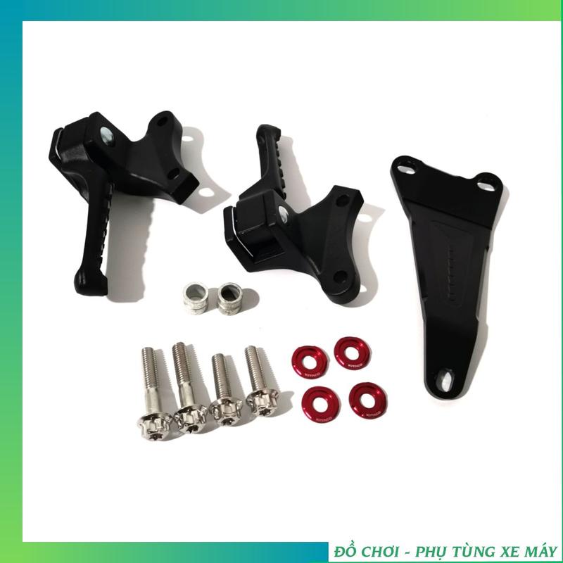  Gác chân malay winner v1   winner 150   gác chân winner X Các đời Sonic Kèm Pát Treo Pô Nhôm CNC 8Li 