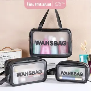 IBUMILLENIAL Washbag Travel Wshbag Waterproof Tas Kosmetik Besar Tas Make Up Tas Travel Kulit travel  bag skincare