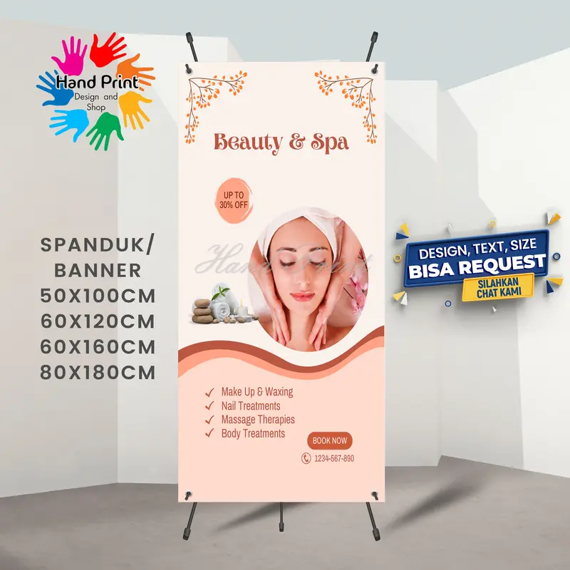 Spanduk Banner MMT Paket Promo Spa Massage Pijat Lulur Perawatan Kecantikan 1