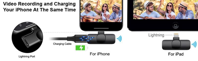 Product Introduction of Kinizuxi Wireless Microphone for iPhone iPad,[Lightning] Wireless Lavalier Microphone for Video Recording, Clip On Lapel Mic for YouTube/Live Streaming/Interview/Vlog/Presentation/Facebook/Live 10