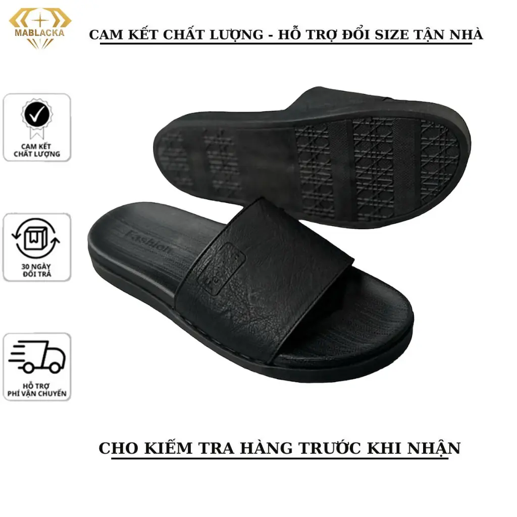 Dép da nam quai ngang đẹp, khâu đế chắc chắn, đi nước bền bỉ, ĐẾ SIÊU NHẸ - P82Mới nhất vào năm 2025