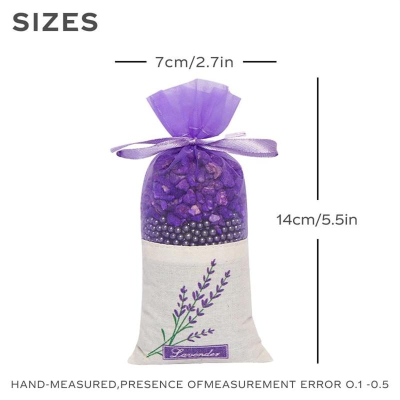 Product Introduction of Lavender Sachet, 8 Counts/set Portable Odor Absorber Sachet, Air Freshener for Home  Car Closets Drawers Office 1