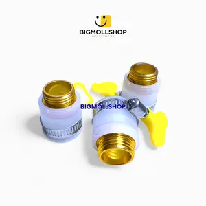 Konektor Sambungan Kran Air Drat Besi Kuningan Multifungsi Tahan Karat dan Korosi