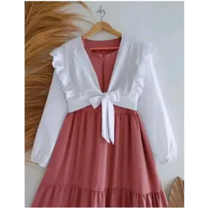 Gamis anak perempuan set 2in1 rompi pisah