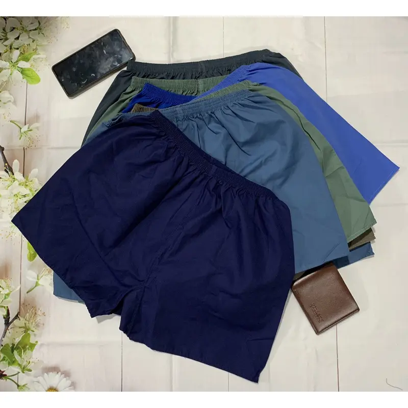 COMBO 5 Quần đùi Nam, đáy tam giác cho cho người trung niên.người lớn tuổi ,chất liệu mền mịn Cotton 1