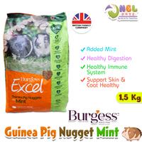 Gambar BURGESS EXCEL MINT 1.5KG FOR GUINEA PIG / PELLET MARMUT BURGESS/MAKANAN GUINEA PIG dari Onel Pets Store Kab. Tangerang 1 Tokopedia