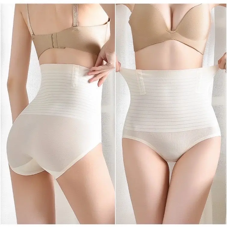 Quần Gen, Nịt Bụng Định Hình 3D Chất Su Lạnh Có Thanh Chống Cuộn Màu đen Màu nâu Phụ nữ