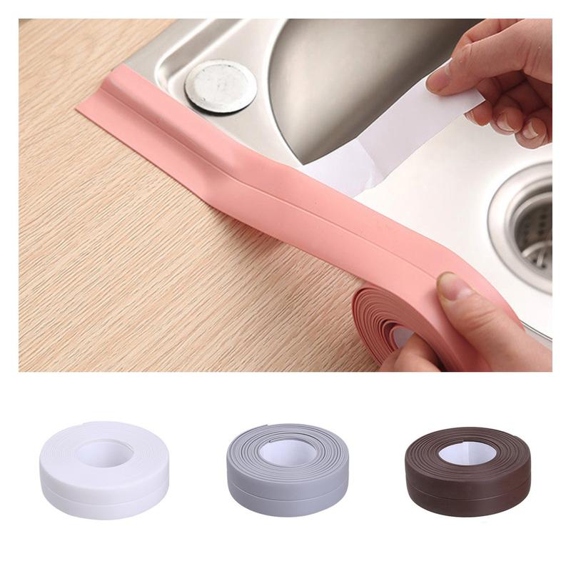 300CM Waterproof PVC Adhesive Tape for Sink/Stove/Bathroom/Kitchen 1