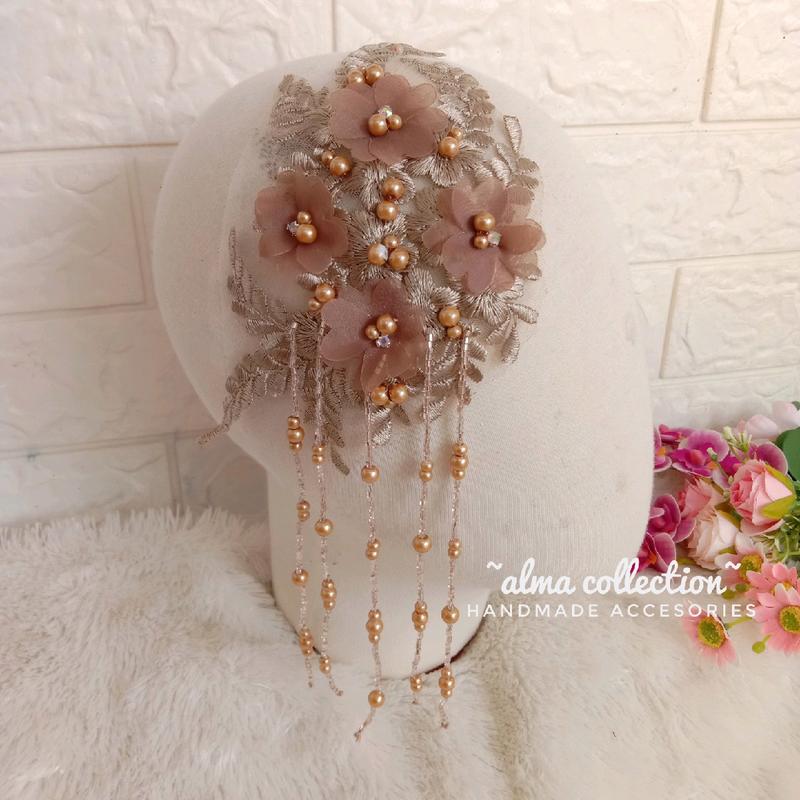 Headpiece simple juntai by alma collection 0