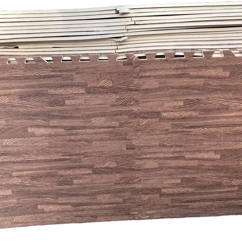 Xốp lót sàn  vân gỗ size 60x60x1cm, không mùi hôi, dễ vệ sinh 0