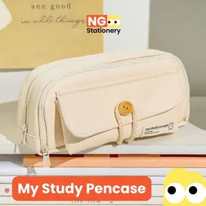 NG Stationery - Study Pencase Tempat Pensil Multi Sekat Kotak Pensil Kawaii Pencase Korea Pencil Case Large Capacity Pencil Bag Pouch Alat Tulis