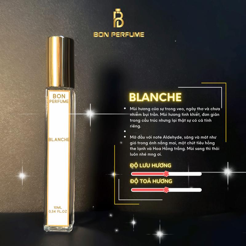  Nước hoa unisex BLANCHE  LA TULIP EDP 10ml Perfume Women 