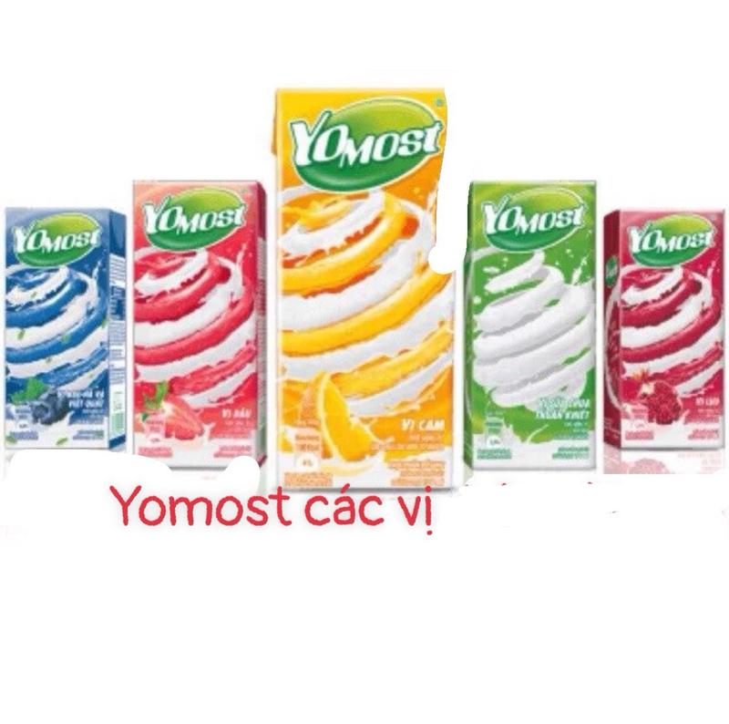 [1/2 Thùng] 24 hộp Sữa Yomost hương trái cây tươi tự nhiên làm từ sữa chua lên men 170ml - Milk