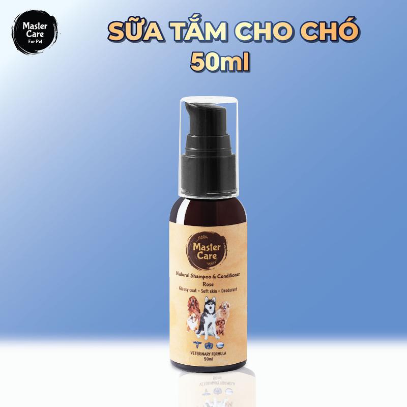 Sữa tắm chó mèo 50ml MasterCare For Pet - Khử mùi hôi, lưu hương đến 7 ngày mượt lông giảm rụng lông ngừa ve rận