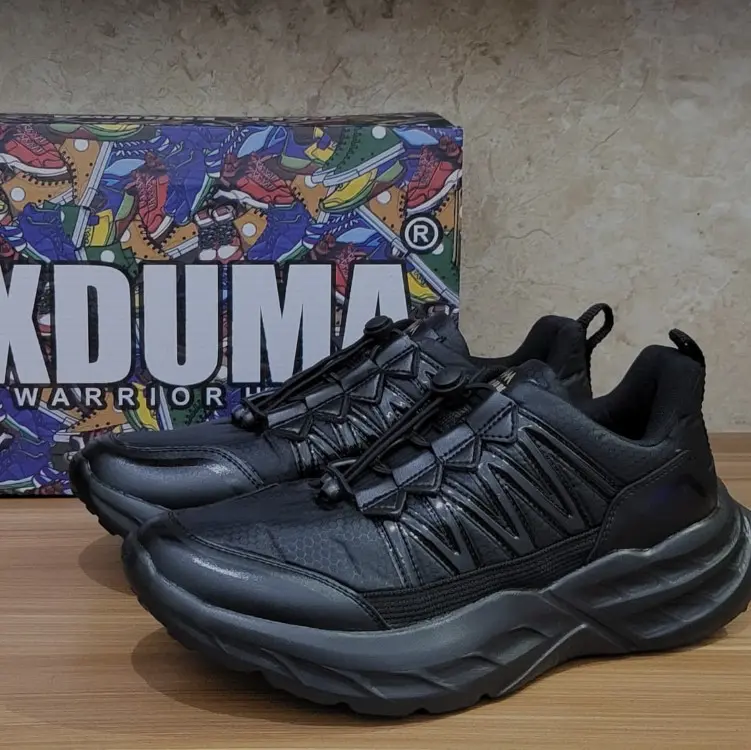 Sepatu viral Olahraga Exduma super black Terbaru Uniseks
