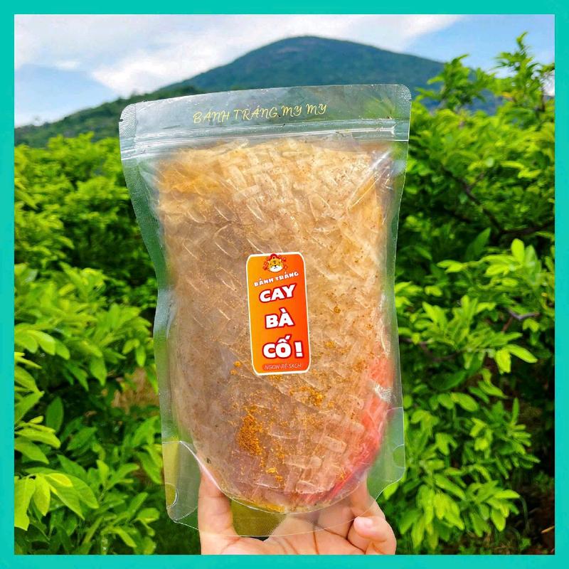  Bánh Tráng Muối Lắc Cay Bà Cố túi zip 100g-Bánh Tráng My My Snack 