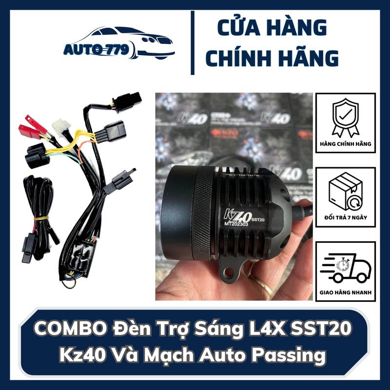 COMBO Phụ Kiện Đèn Trợ Sáng KZ40 Chíp SST20 Lắp Xe Máy và Ô tô Chống Nước Bảo Hành 12 Tháng