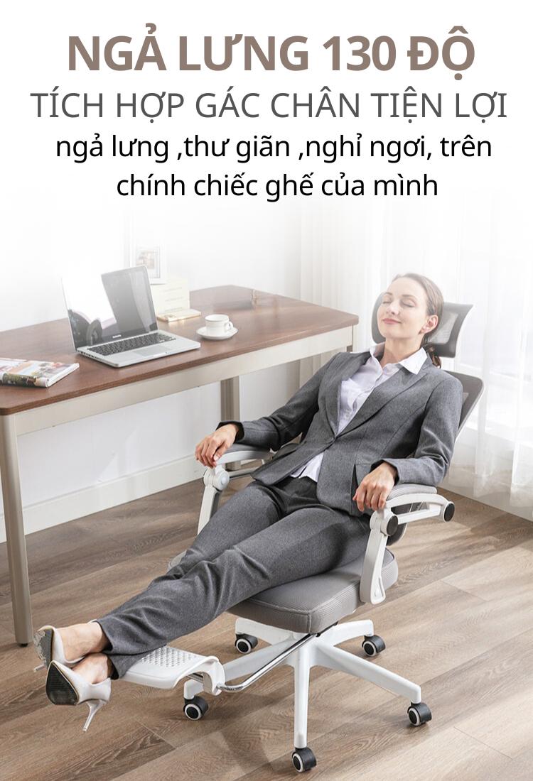 Product Introduction of [CTH-95] Ghế Công Thái Học RESDANI ,Hỗ Trợ Cột Sống Nâng Hạ Ngả Lưng Tiện ích Ngả Lưng Lên Đến 125 độ Gác Chân Tiện Lợi ghế gaming decor 20
