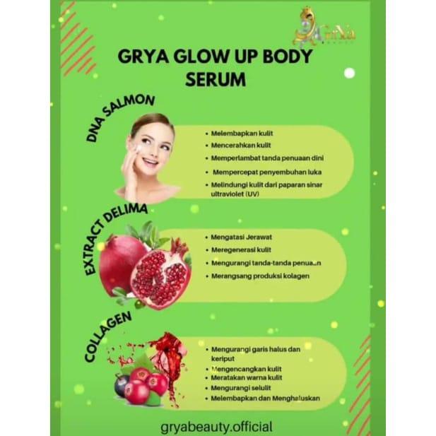 GRYA BEAUTY BODY SERUM DNA SALMON CREAM SKINCARE ORIGINAL BPOM 1