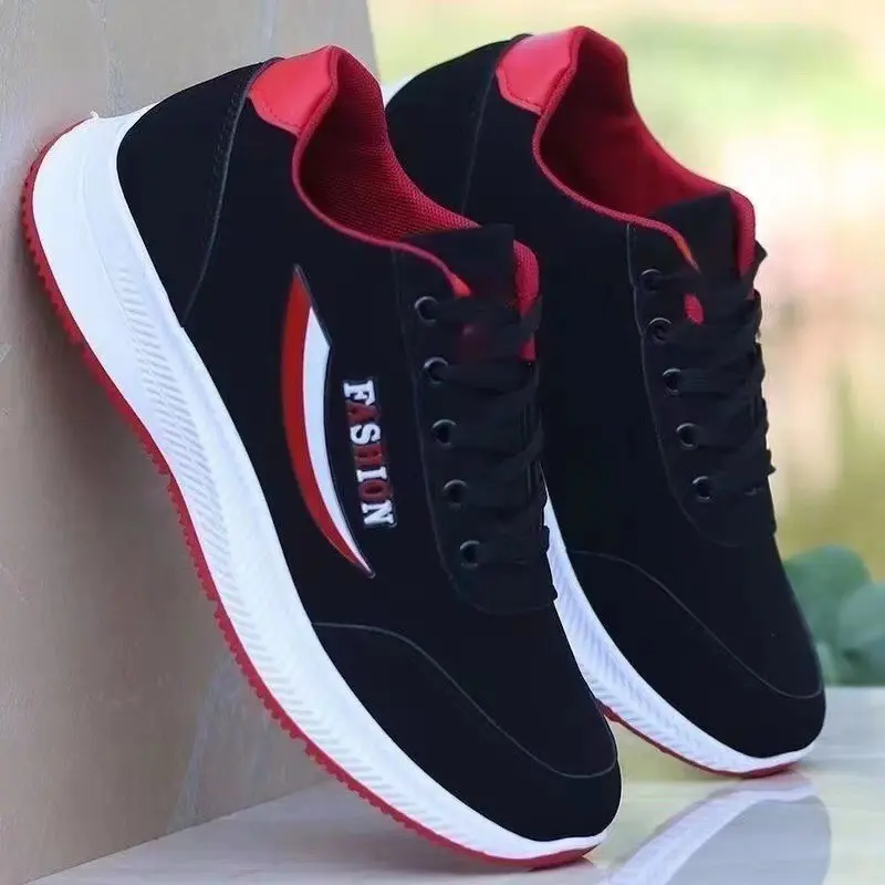 New Men's Casual Sneaker Soft Bottom Lightweight Flying Woven Running Student Shoes Comfortable Men's Shoes
