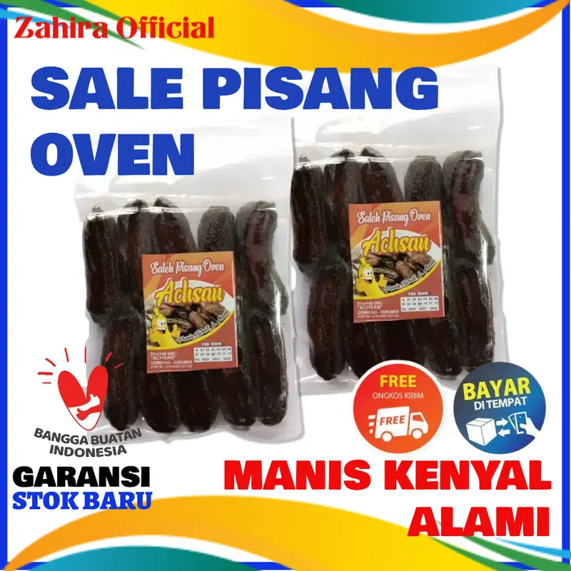 Sale Pisang Basah Asap Madu Cemilan Saleh Pisang Oven Kebumen 200 gram 0