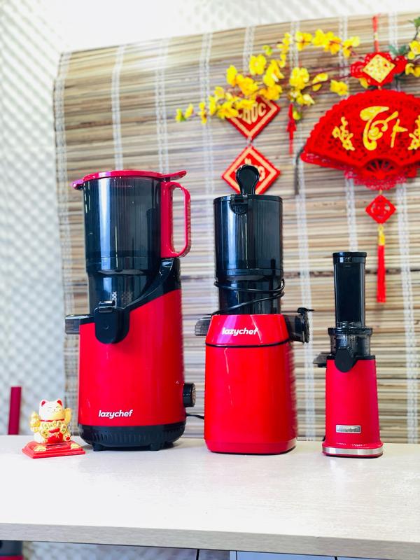 Máy ép chậm Mini, prenium, big size 3S Lazychef - THÁO LẮP TRONG 3 GIÂY, BẢO HÀNH 12 THÁNG, ÉP ĐA NĂNG Cần Tây RAU QUẢ