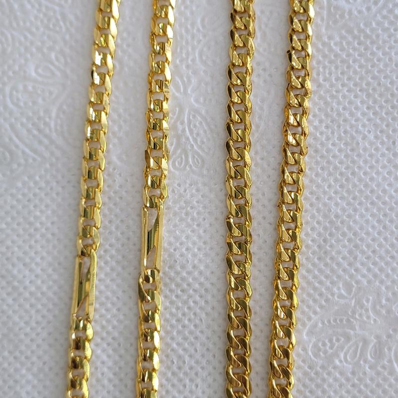 dây chuyền khoen lật  trơn và N  5 chỉ ( đồng vàg )