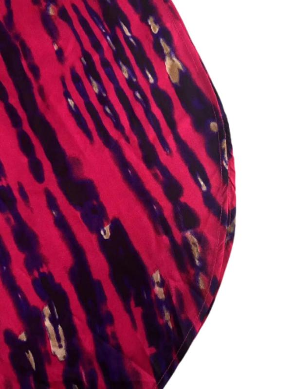 Plus Size Tie Dye Print Butterfly Sleeve Split V Neck Dress, Boho Casual Half Sleeve Dress for Daily Holiday Vacation Wear, Women's Plus Clothing for Summer 7