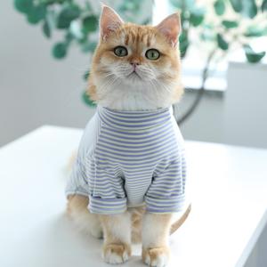 ショップ  服 ストライプ柄のペットインナーウェアのベースレイヤー、100%コットンのハイネックの犬のアンダーシャツ、フレンチブルドッグ、パグ、トイプードル、チワワ、小型犬用の超柔らかく伸縮性のあるサーマルアンダーシャツ、秋冬の衣装 成田  犬  雑貨