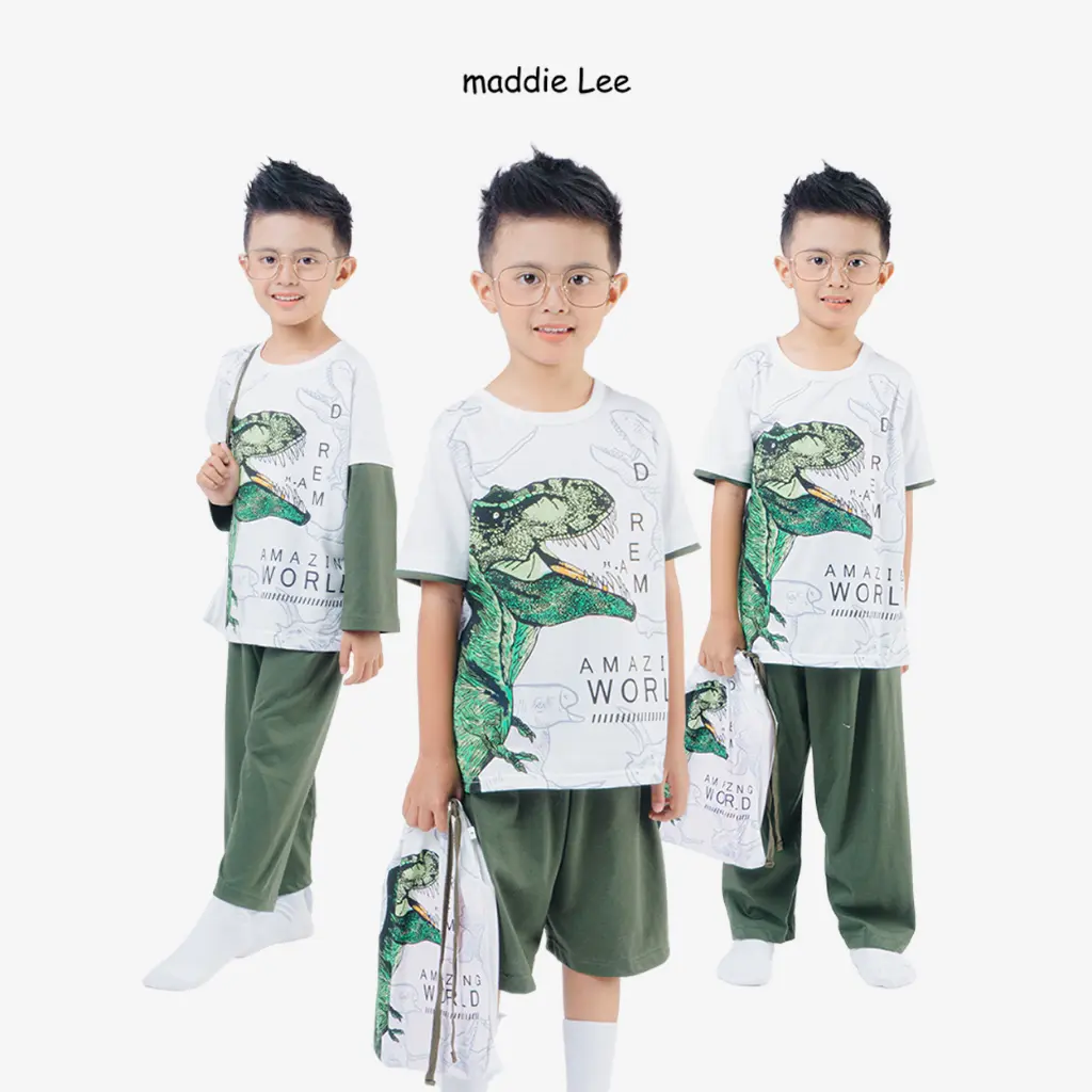 Maddie Lee Kids Piyama Anak Laki-laki Amazing World Dinosaurus