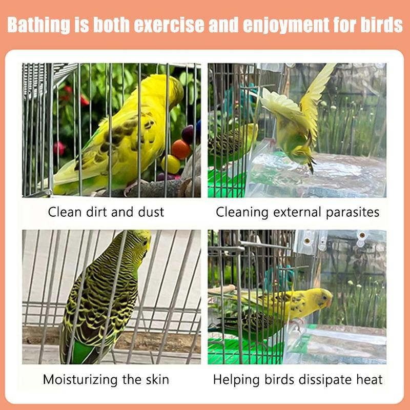 Product Introduction of Bird Shower Dedicated For Bathing Tiger Skin Parrot Bathing Box, Bathtub, Bird Bather, Octopus, M9B1 33