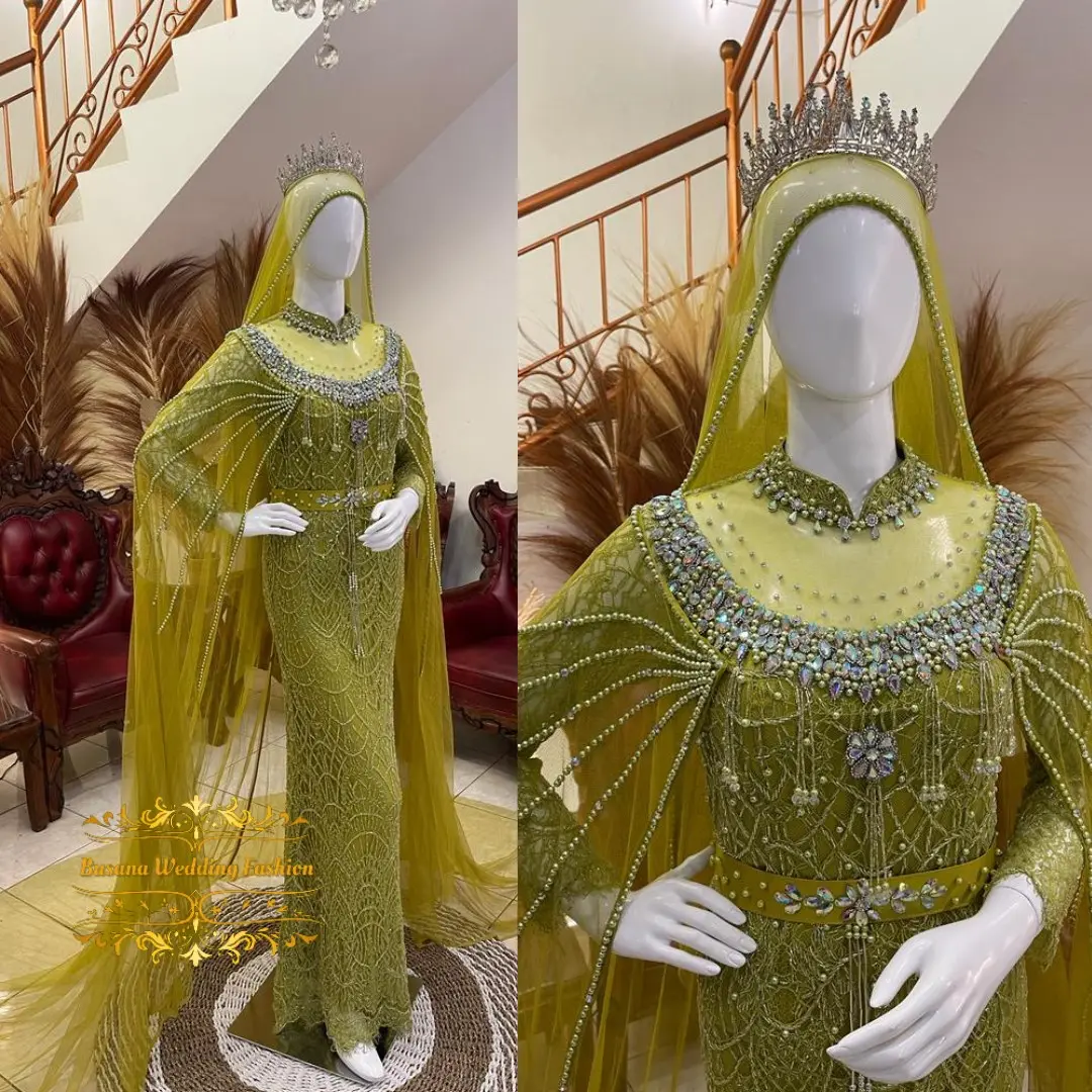Kebaya santili slim dress | Kebaya pengantin akad full payet | Kebaya Pernikahan