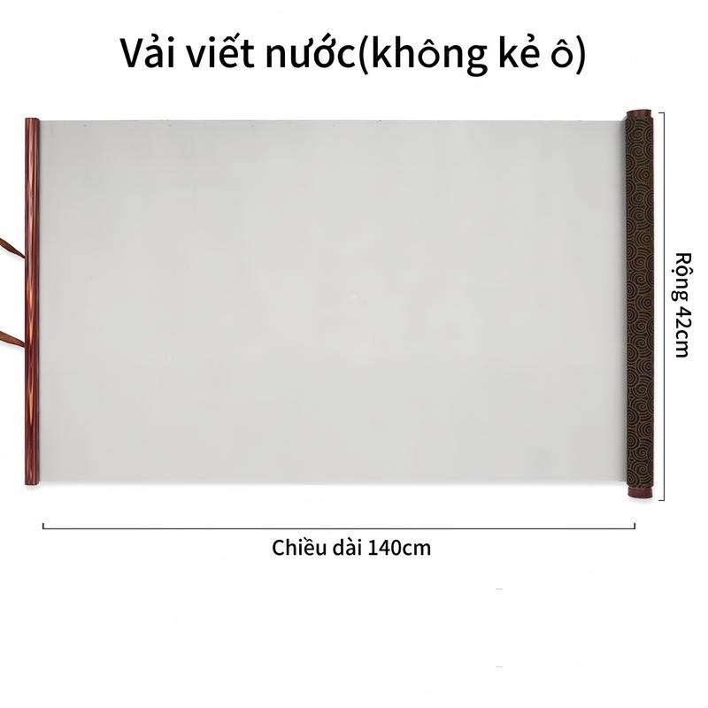 Giấy viết bằng nước ma thuật có nẹp cuốn,luyện viết đại tự,hoành phi,luyện viết thư pháp sử dụng nhiều lần(trơn không kẻ ô)