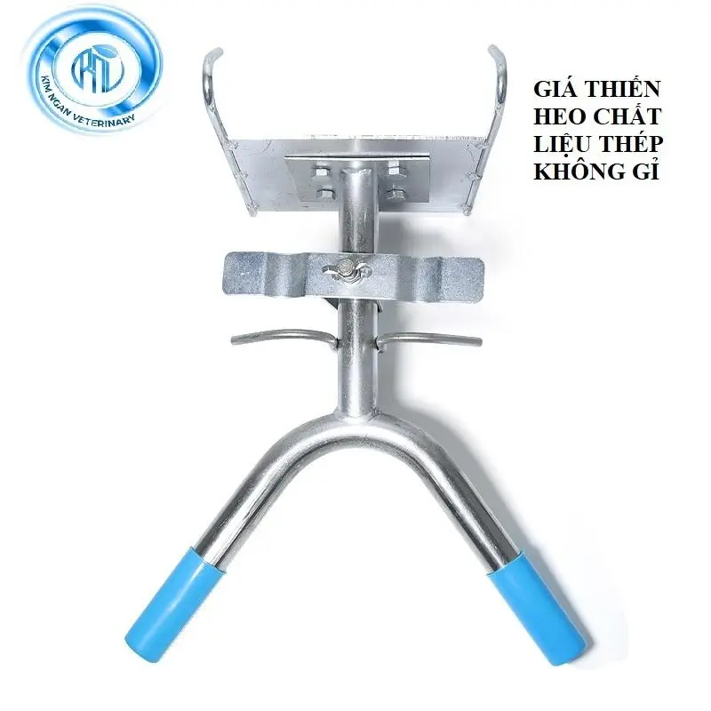 Gía thiến heo, giá hoạn lợn bằng thép không ghỉ treo chuồng trại KN